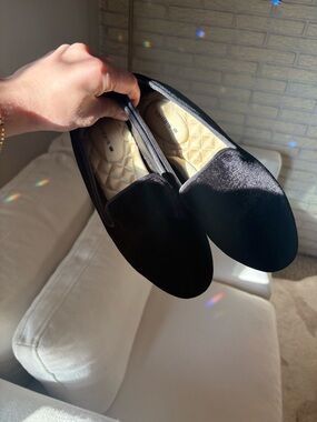 Women’s Birdies Black Velvet Slip-On Loafers